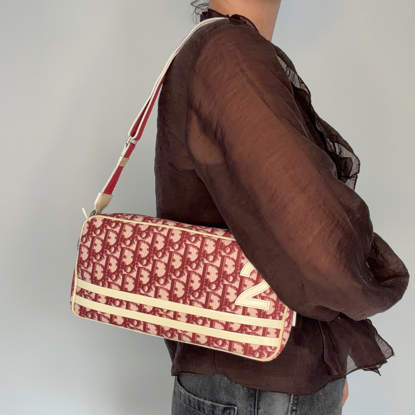 Dior Trotter Bag Diorissimo Burgundy 2002