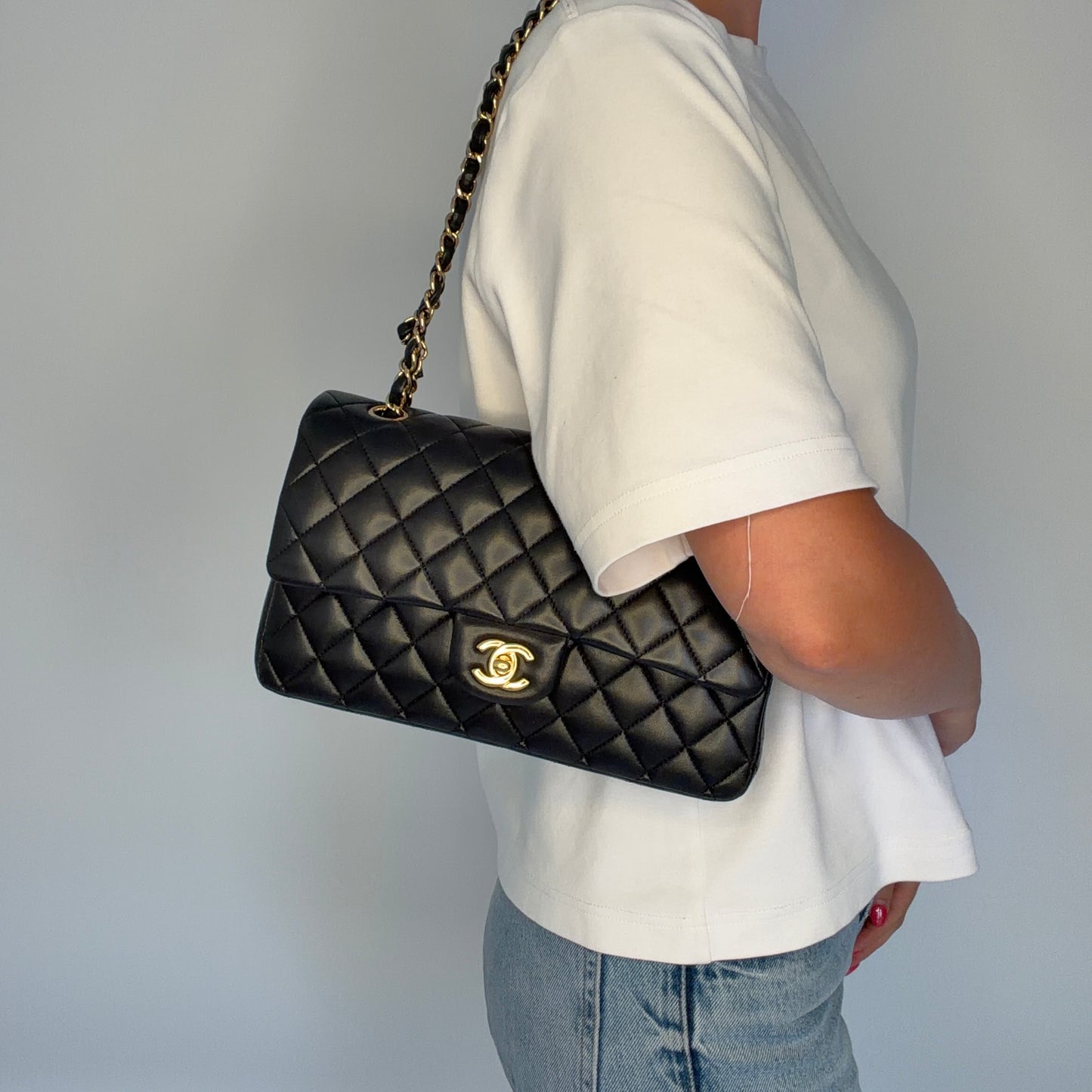 Chanel Classic Double Flap Medium Black GHW 2009/10
