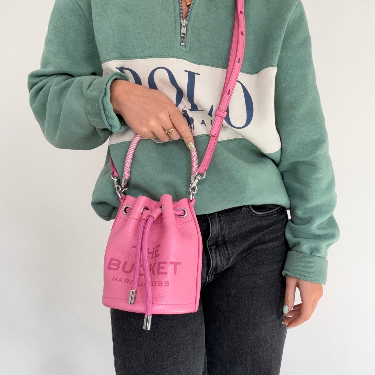 Marc Jacobs The Bucket Bag Pink Leather