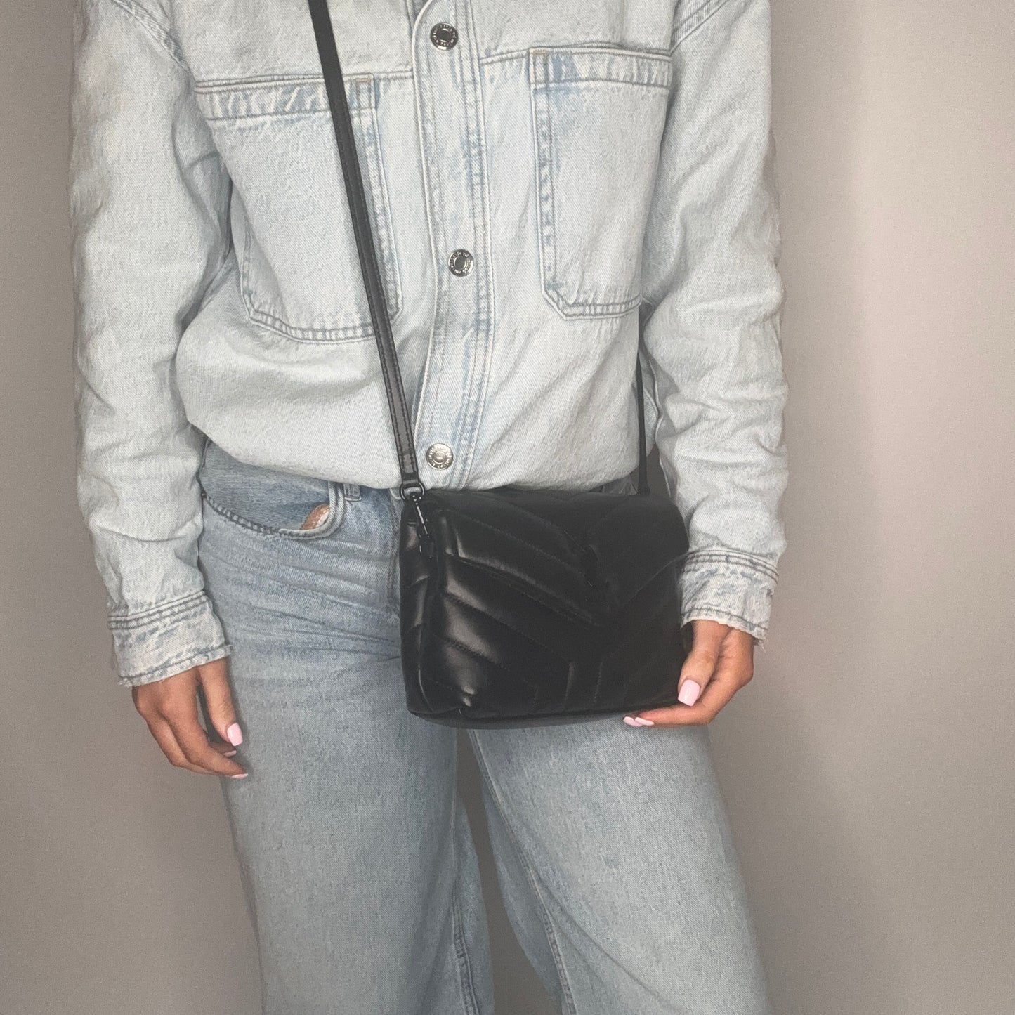 Saint Laurent Loulou Toy Black with Black HW 2020