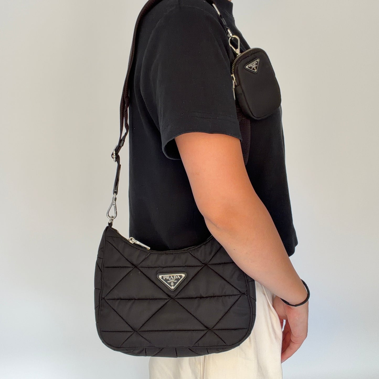 Prada Re-Edition Quilted Black SHW