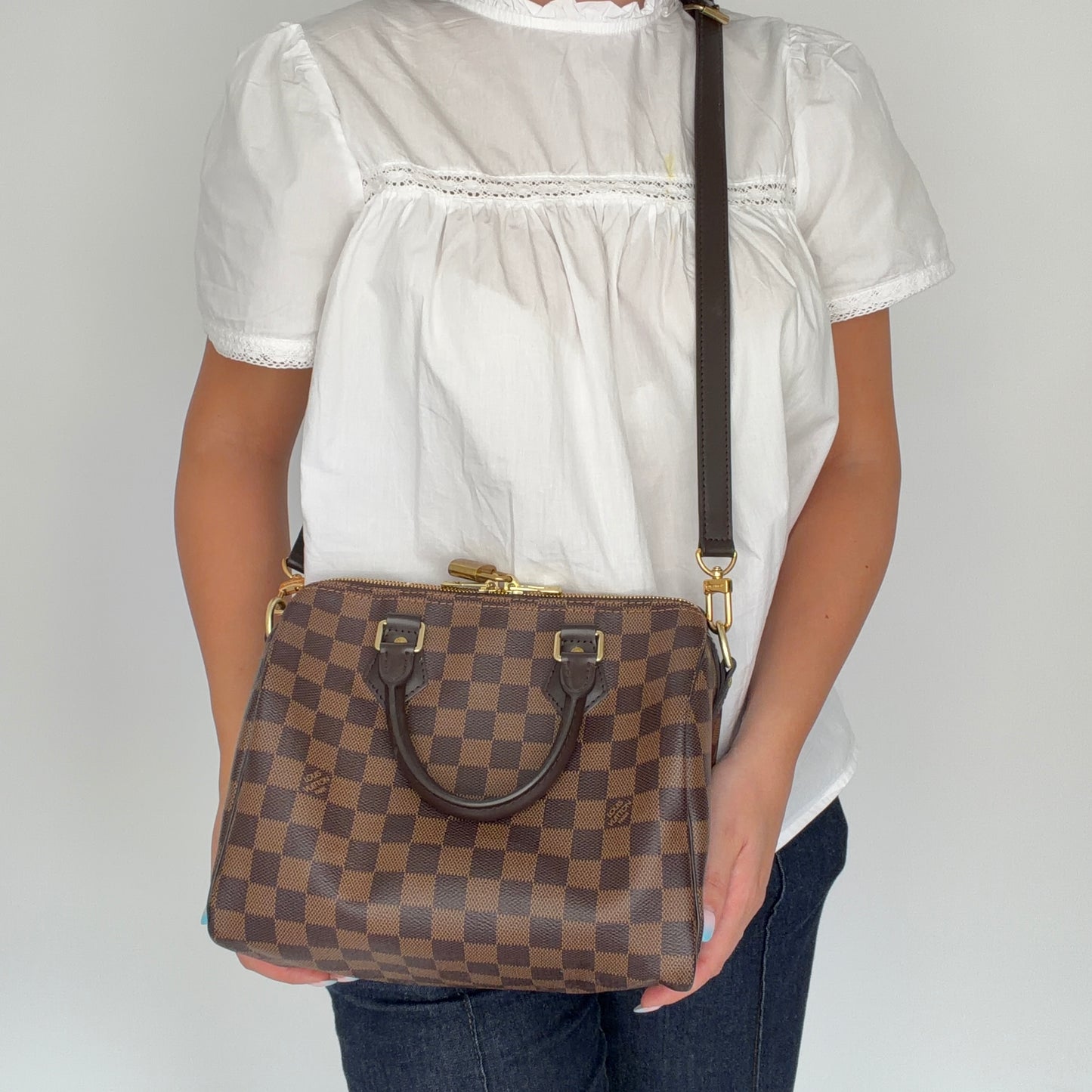 Louis Vuitton Speedy Bandouliere 25  Damier Ebene LA4230 - 2020