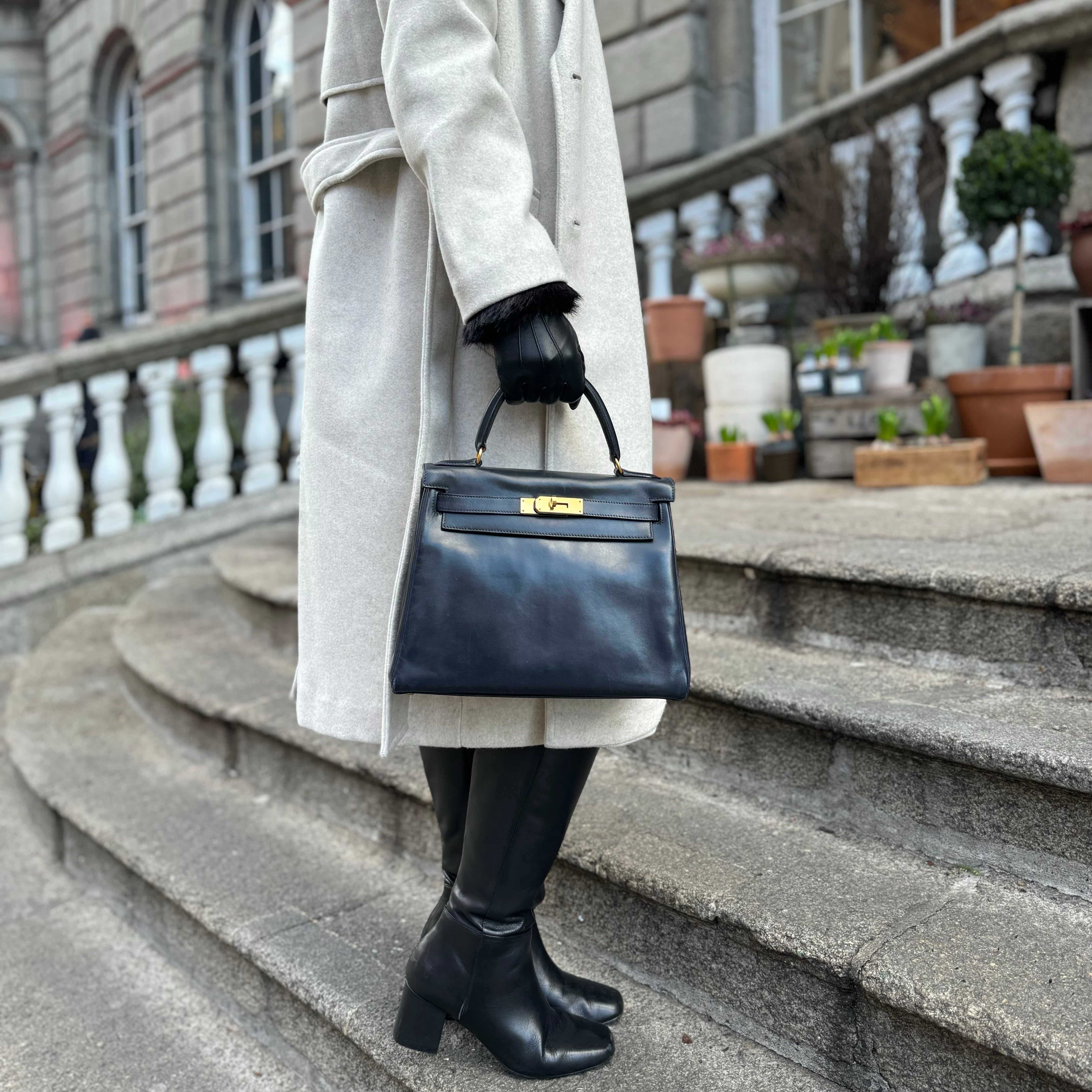 Navy store hermes bag