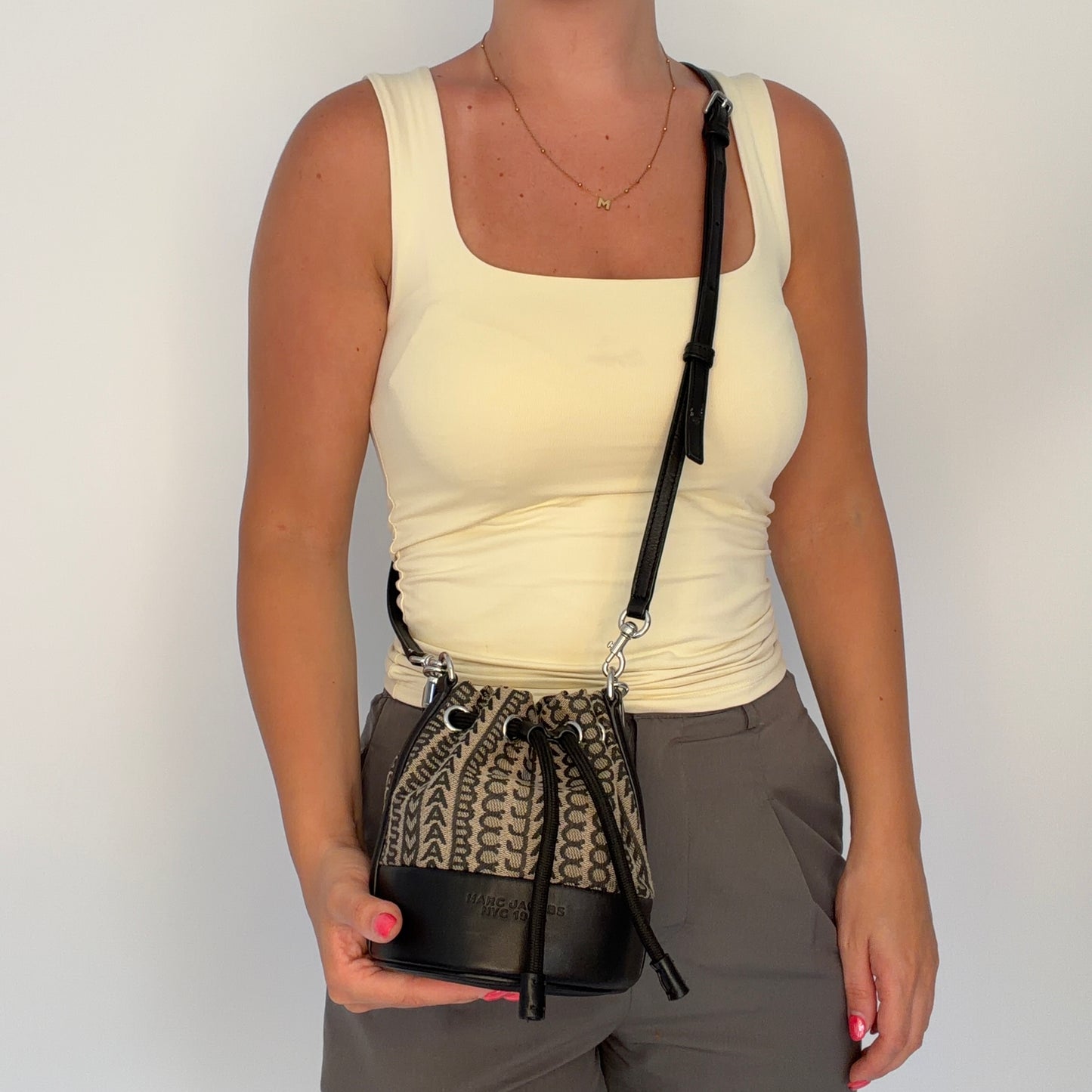 Marc Jacobs Bucket Bag Mini Logo Jacquard