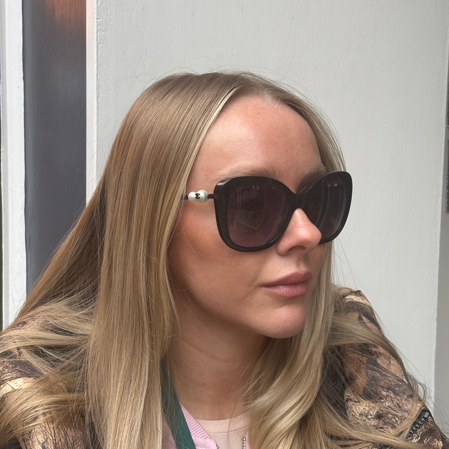 Chanel 5339 Pearl Detail Sunglasses