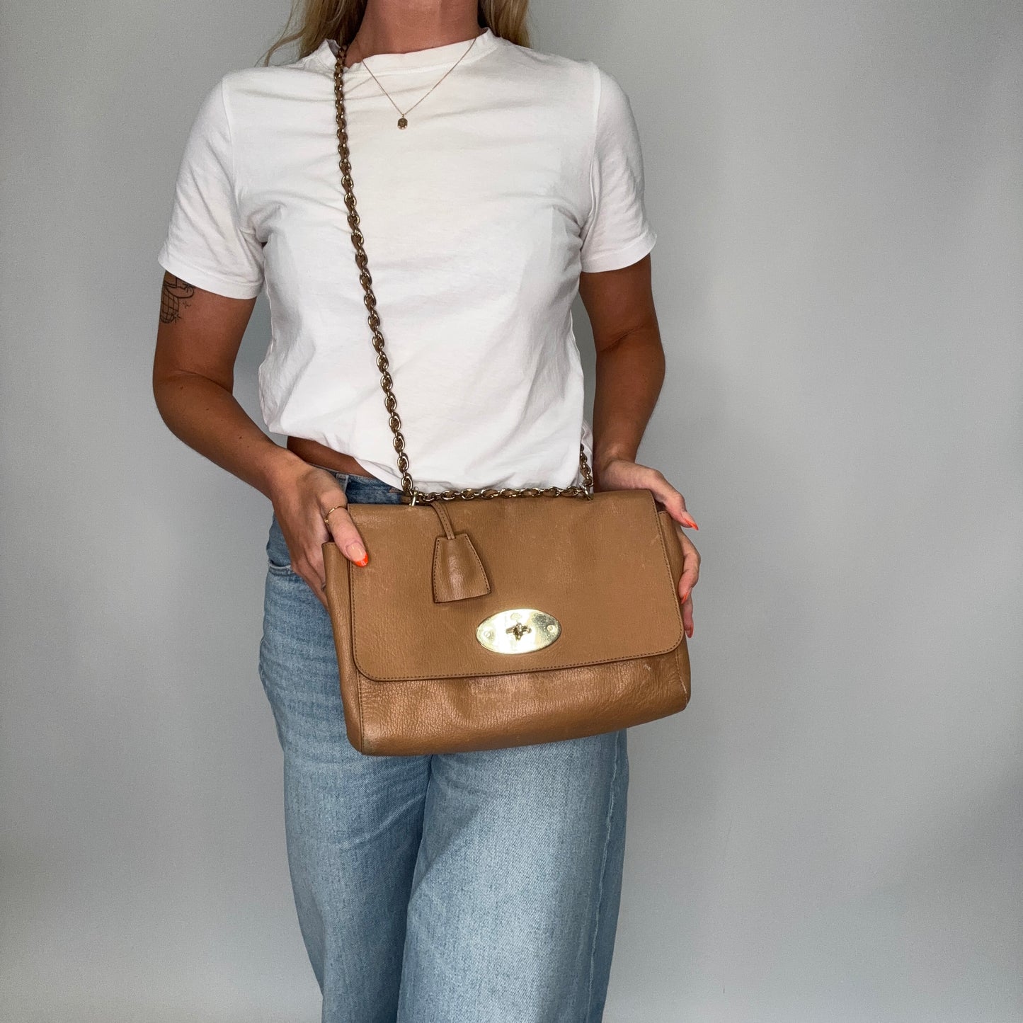 Mulberry Lily Medium Caramel Leather