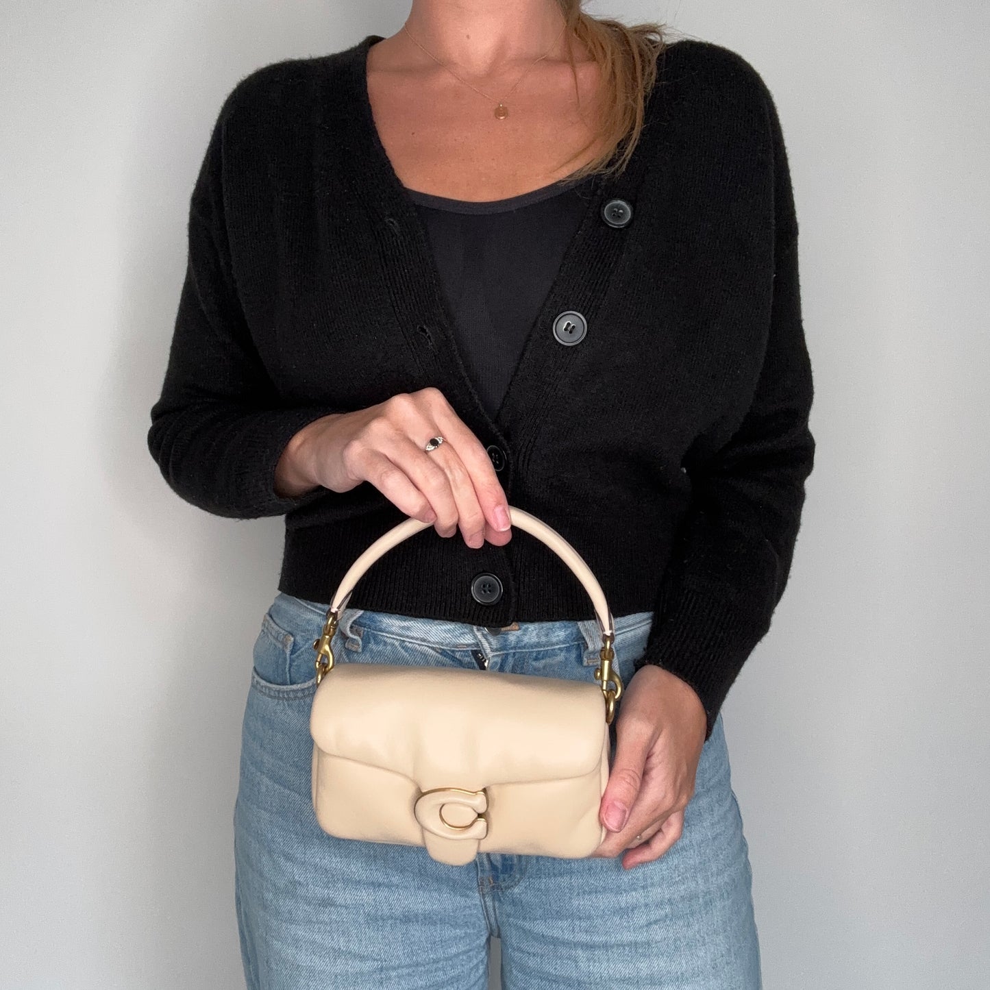 Coach Tabby 18 Beige Cloud