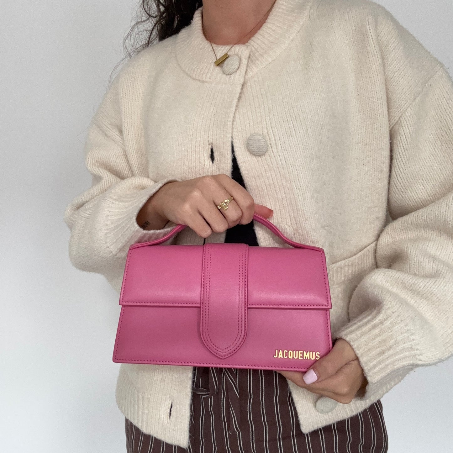 Jacquemus Le Bambino Pink Leather