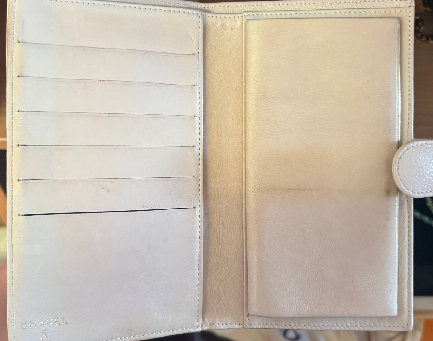 Chanel Wallet Pale Pink Caviar Vintage 2004/05