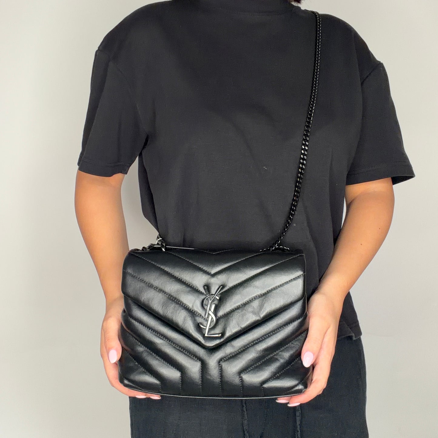 Saint Laurent Loulou Small (old model) DTM Black 2021
