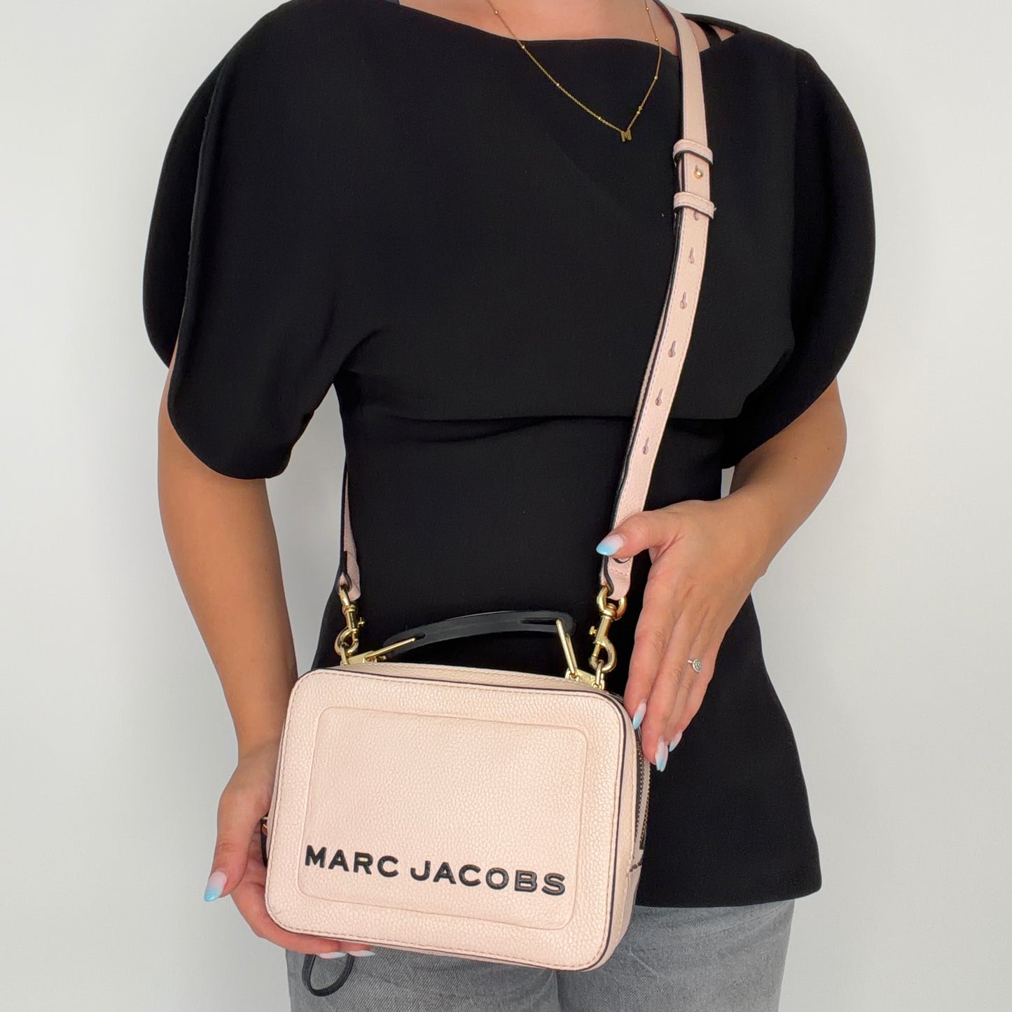 Marc Jacobs The Box Bag Pale Pink/Black