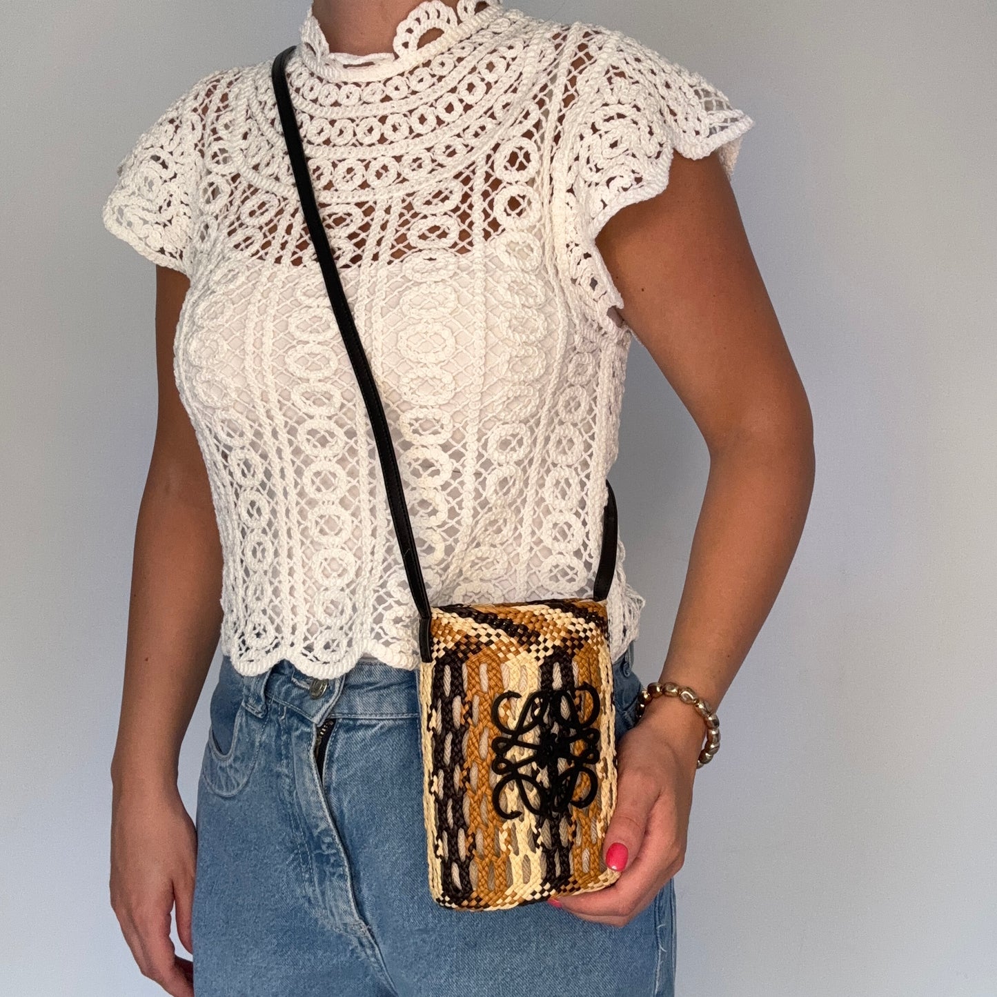 Loewe Mini Bucket Bag Paula's Ibiza Raffia and Leather