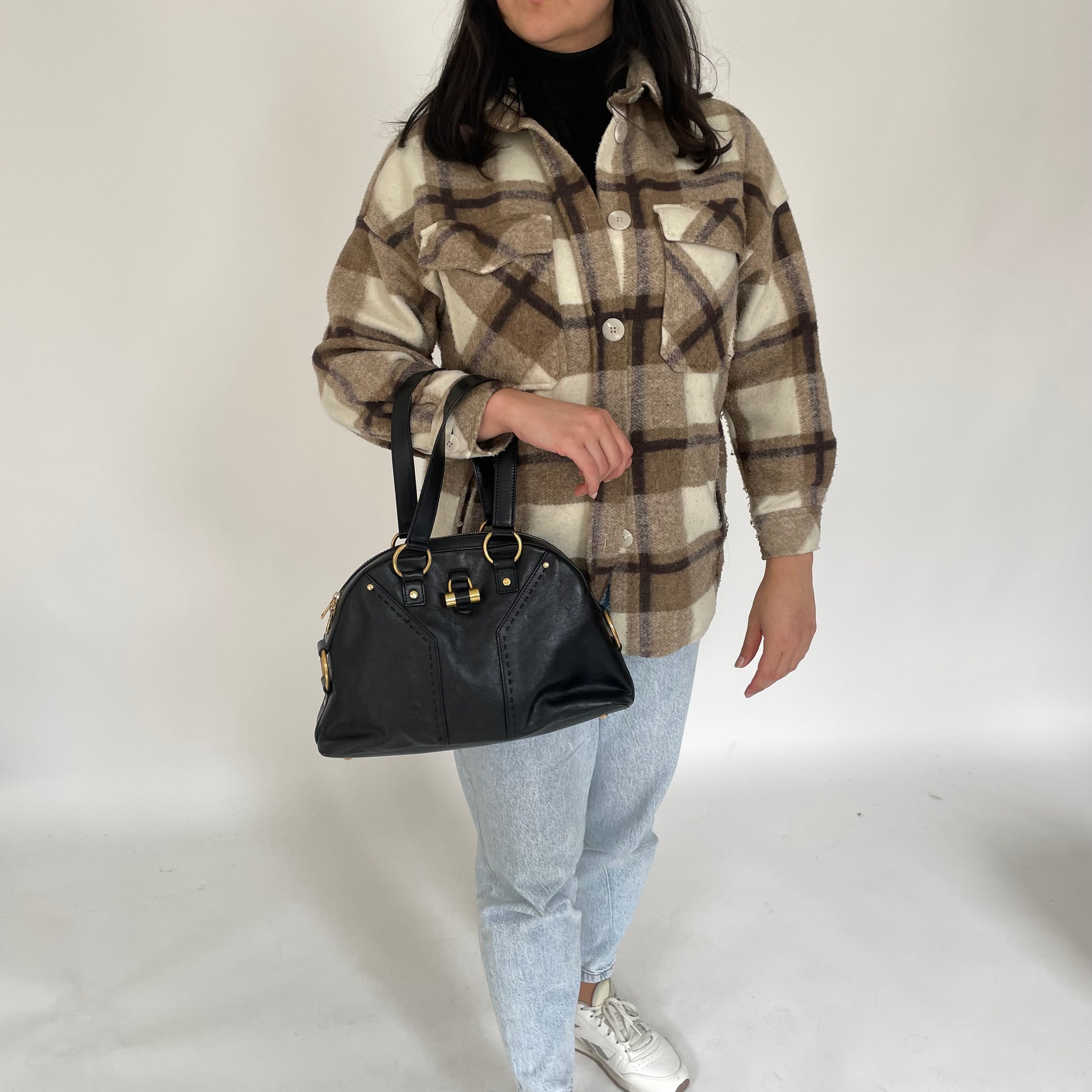 Yves Saint Laurent Small Muse Black Leather GH Designer Exchange Ltd