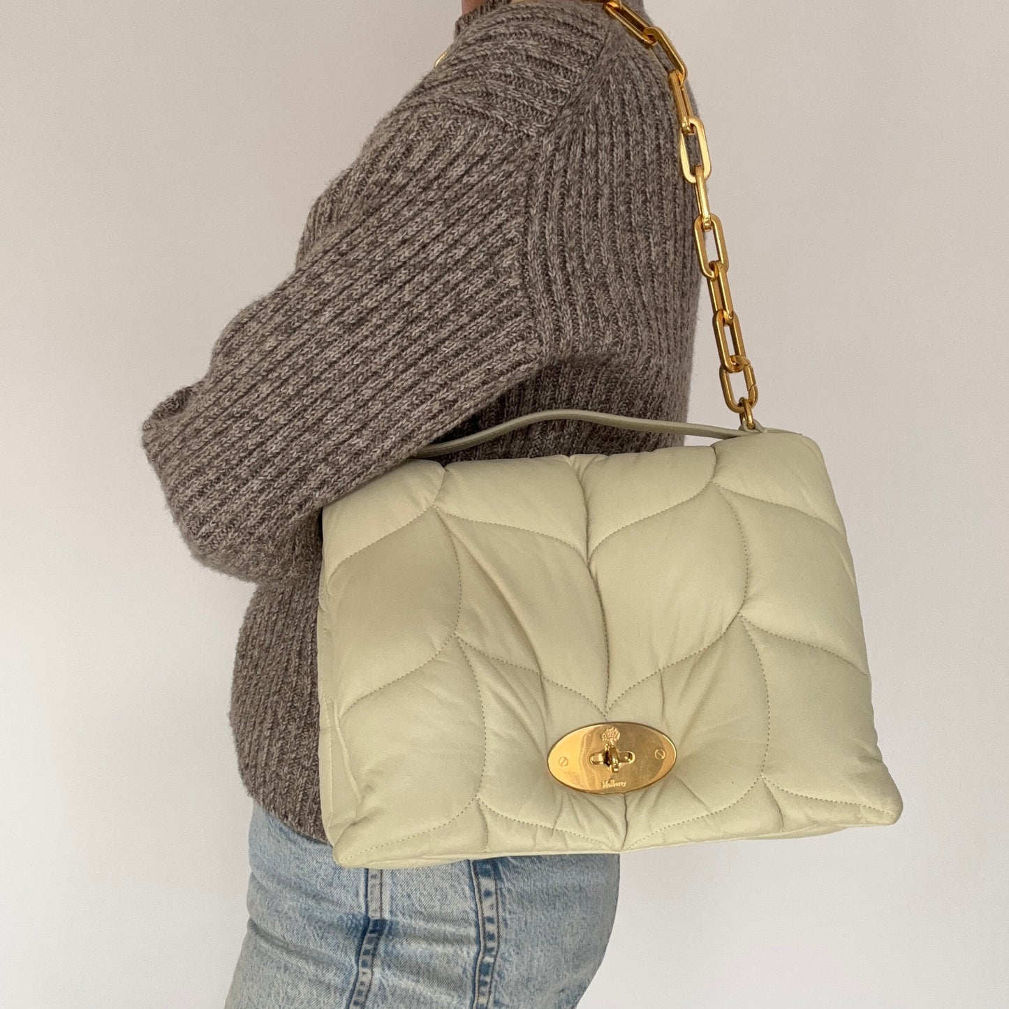 Mulberry Pillow Nappa Softie Shoulder Bag Wild Primrose