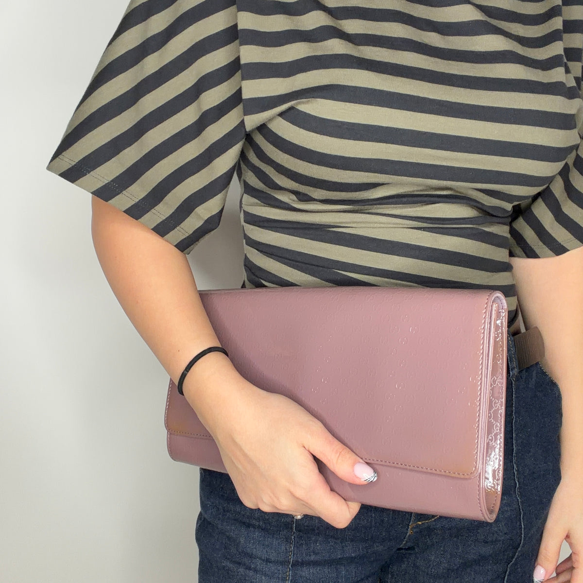 Gucci Micro Guccisima Lilac Long Clutch