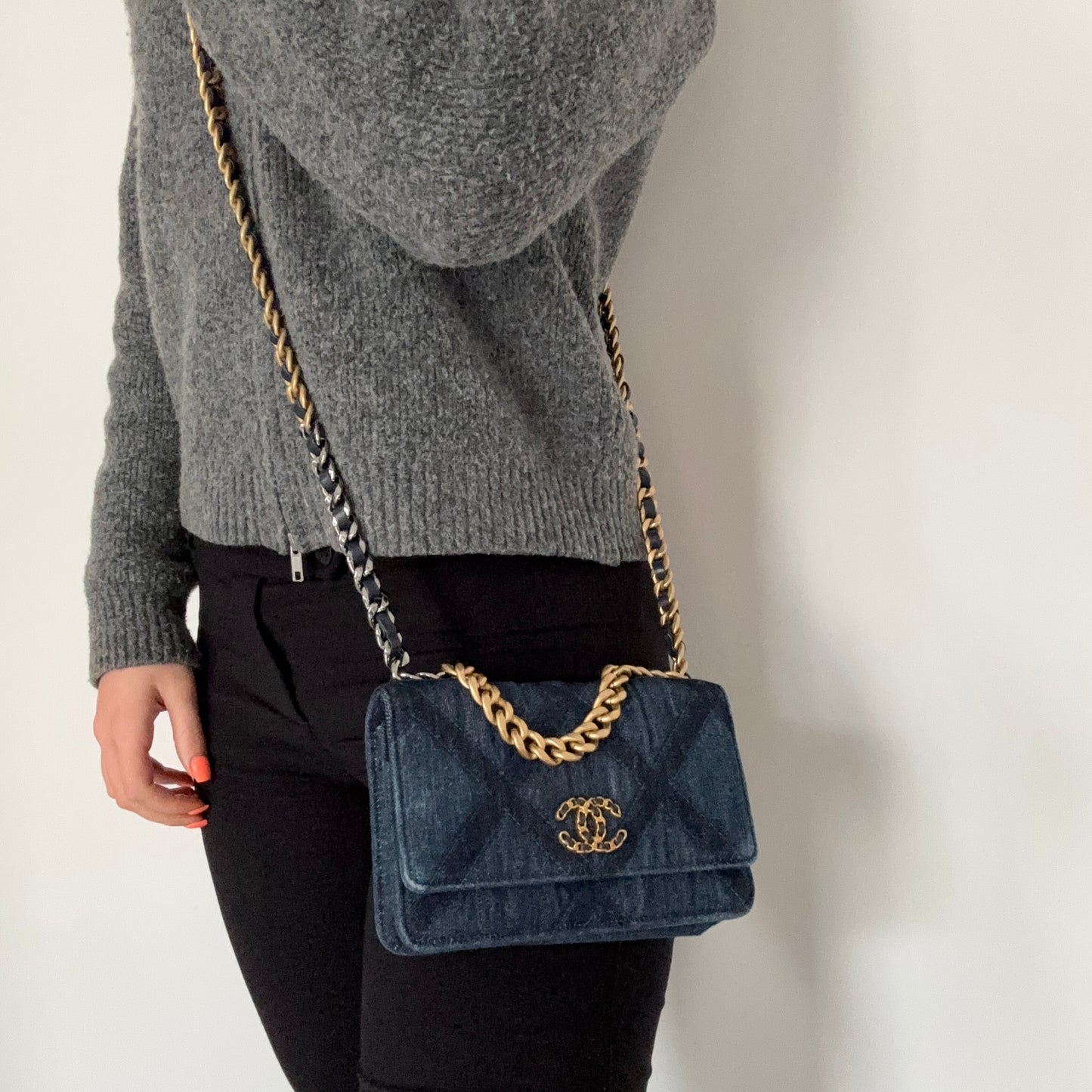 Chanel Wallet On Chain Chanel 19 Denim