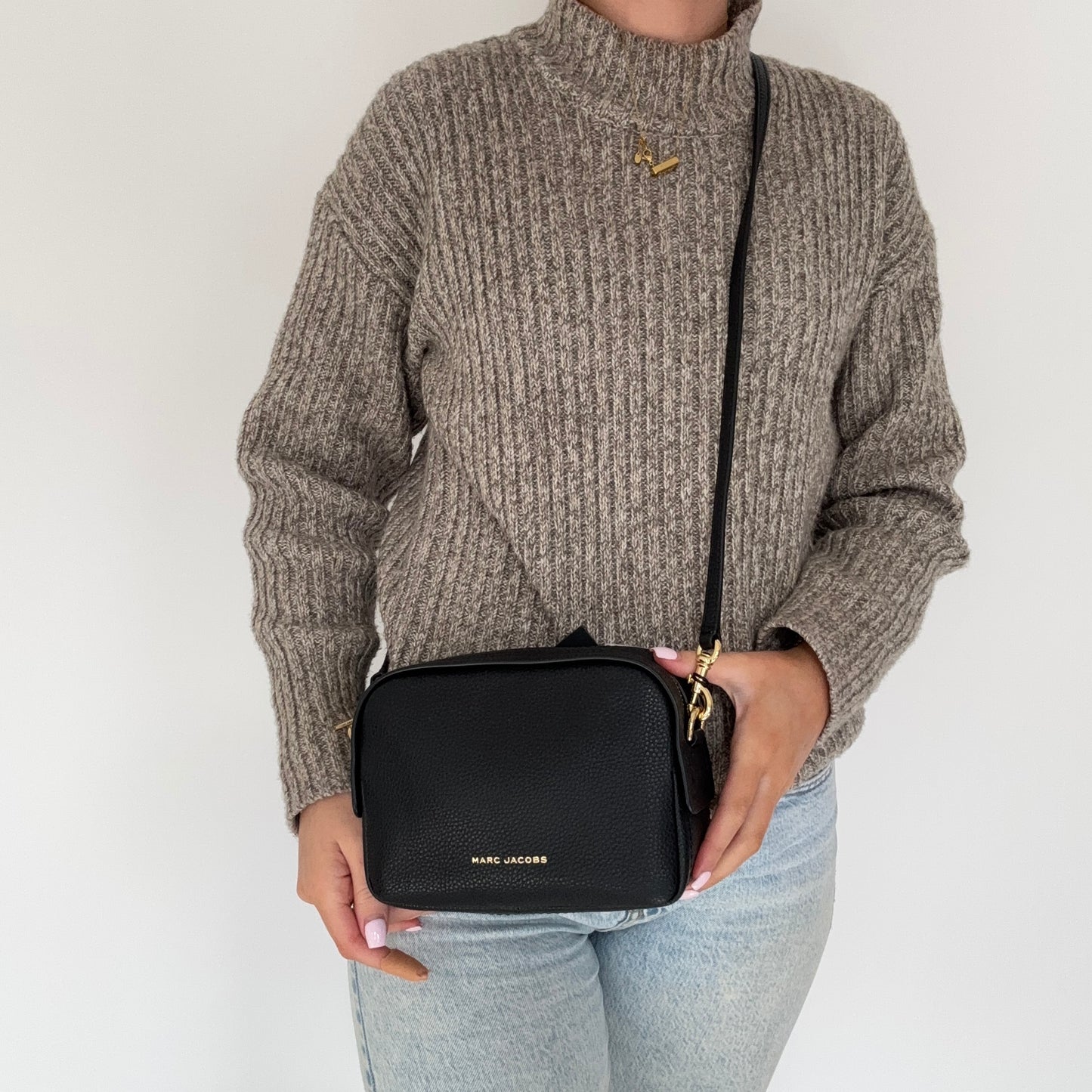 Marc Jacobs Camera Bag Black Leather