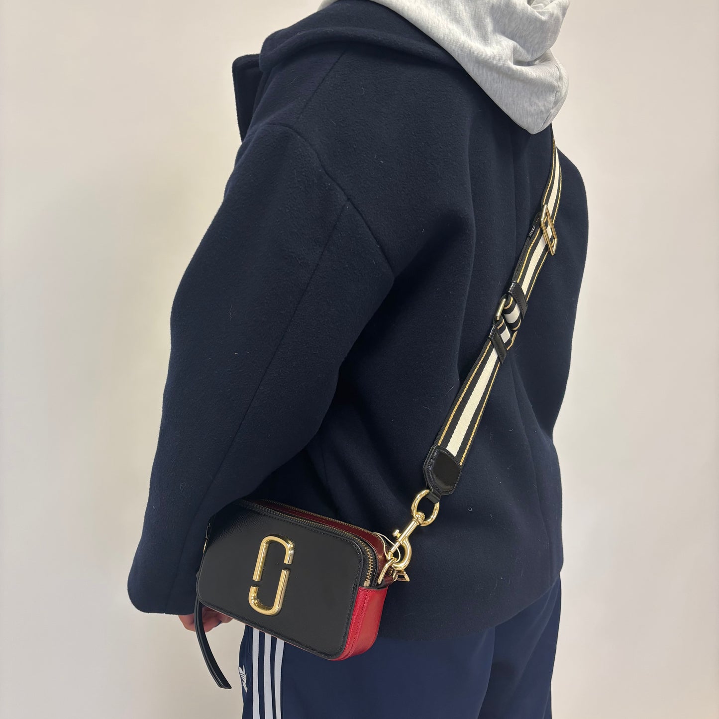 Marc Jacobs Snapshot Black/Red with 2x Logo Straps