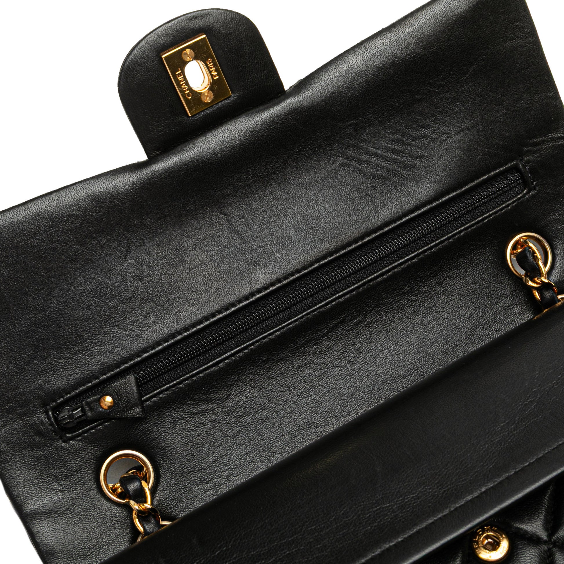 Medium Classic Lambskin Double Flap Image# 11