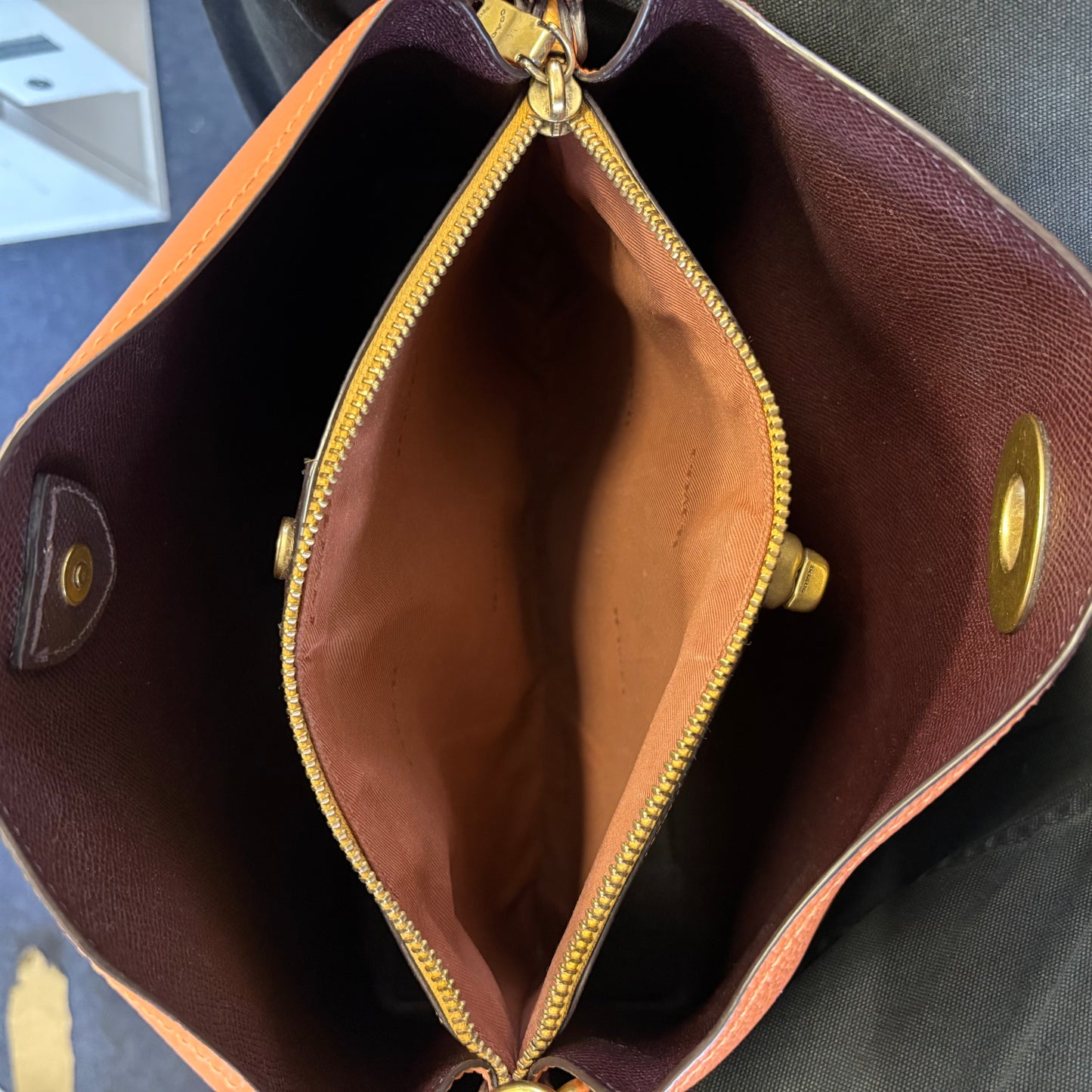Coach Willow Bucket Bag Orange