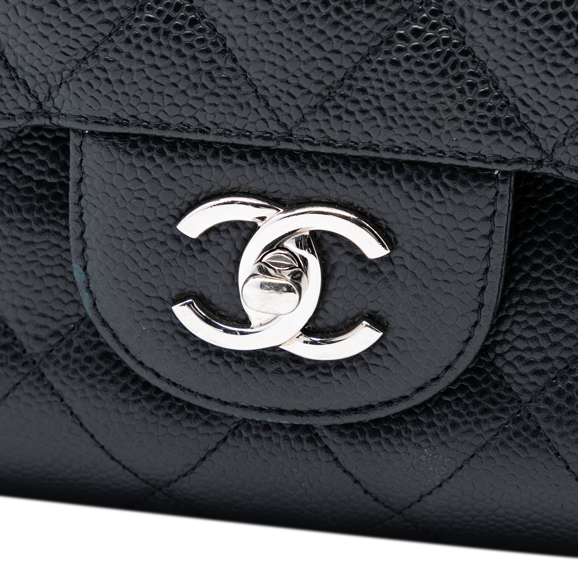 Jumbo Classic Caviar Double Flap Image# 6