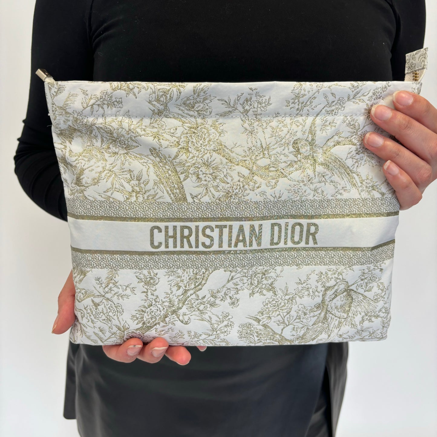 DiorTravel Zipped Pouch Gold