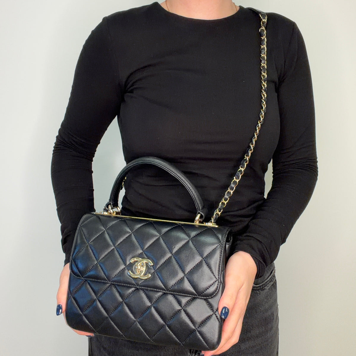 Chanel Trendy CC Black GHW 2021
