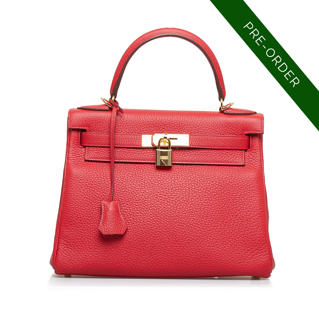 Hermes 2023 Rouge De Coeur Taurillon Clemence Kelly 28 (Pre-Order Only)