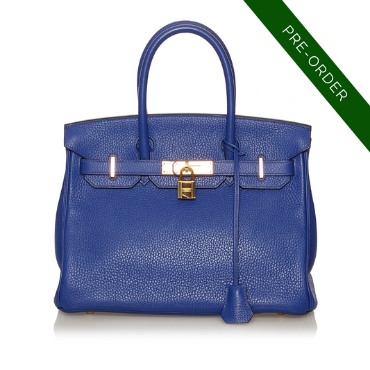 Hermes Bleu Electrique Taurillon Clemence Birkin 30 (Pre-Order Only)