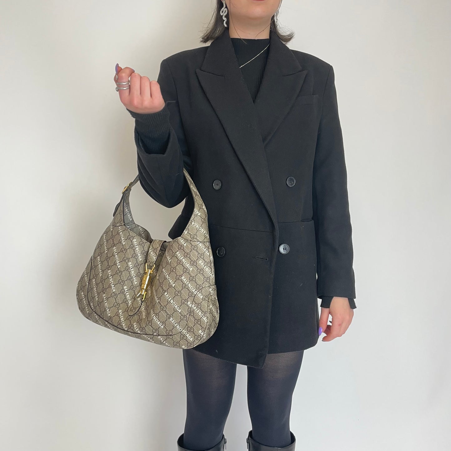 Gucci X Balenciaga The Hacker Project Medium Jackie 1961 Bag