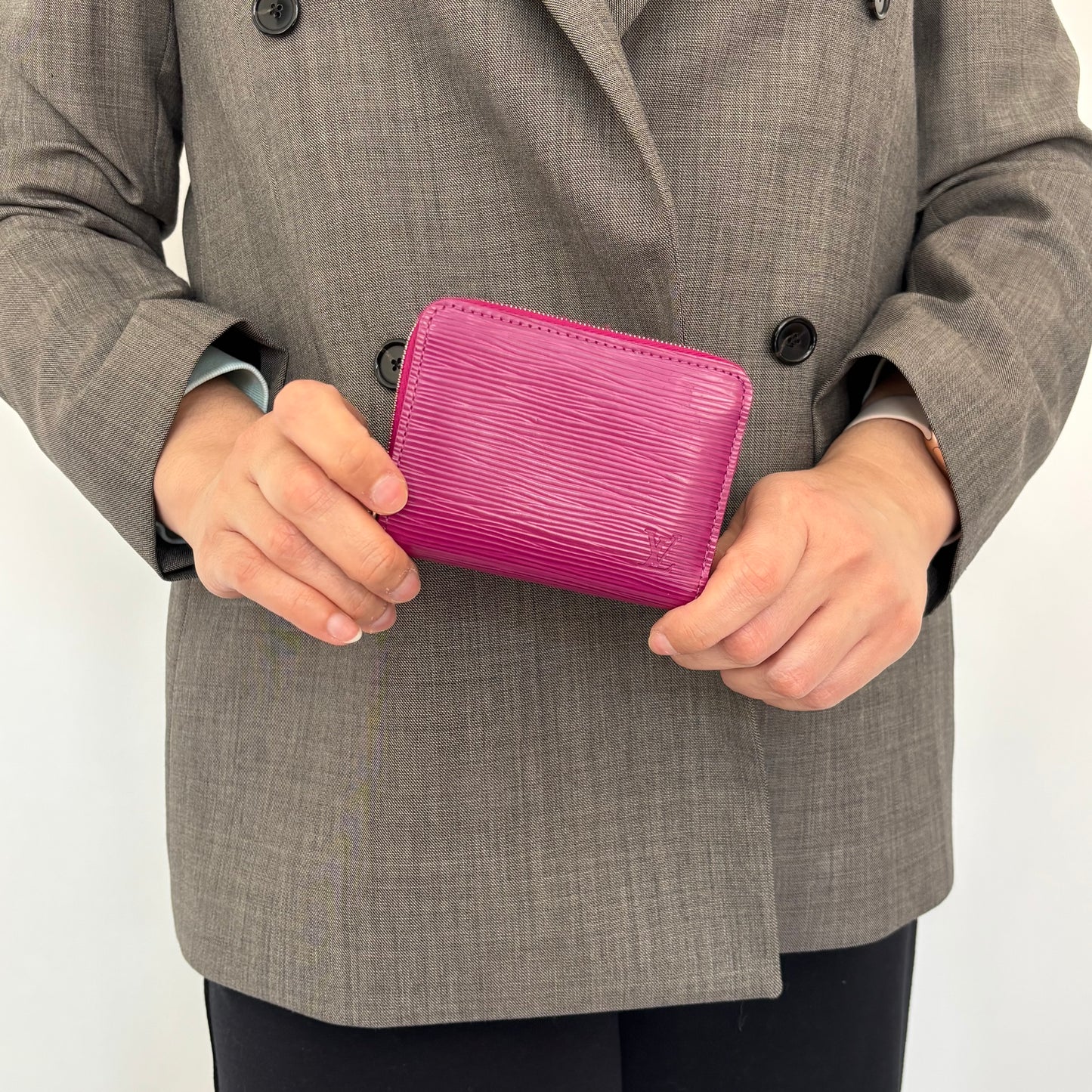 Louis Vuitton Epi Leather Zippy Magenta Coin & Card Case