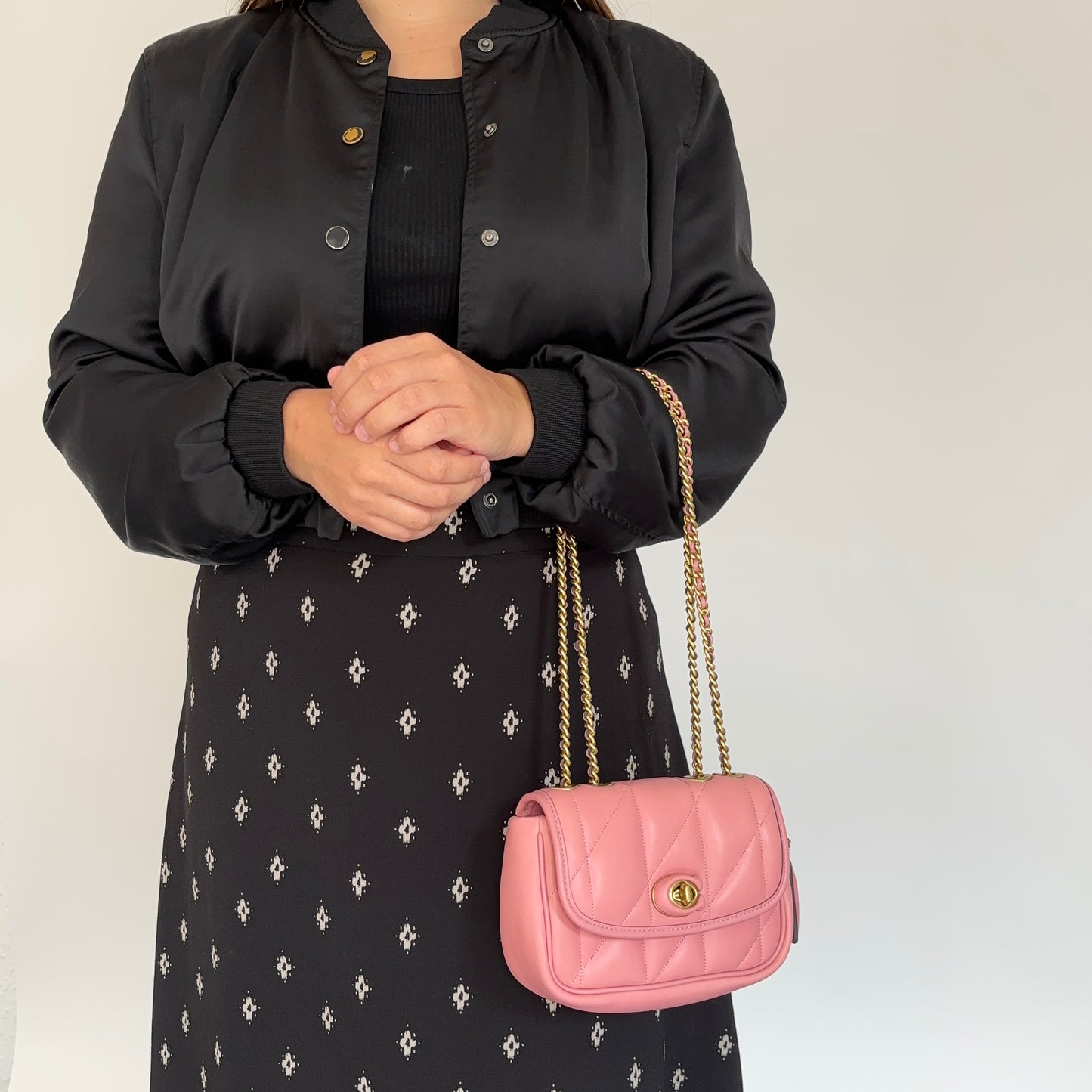 Coach Pink Quilted Pillow Madison 18 Shoulder Bag