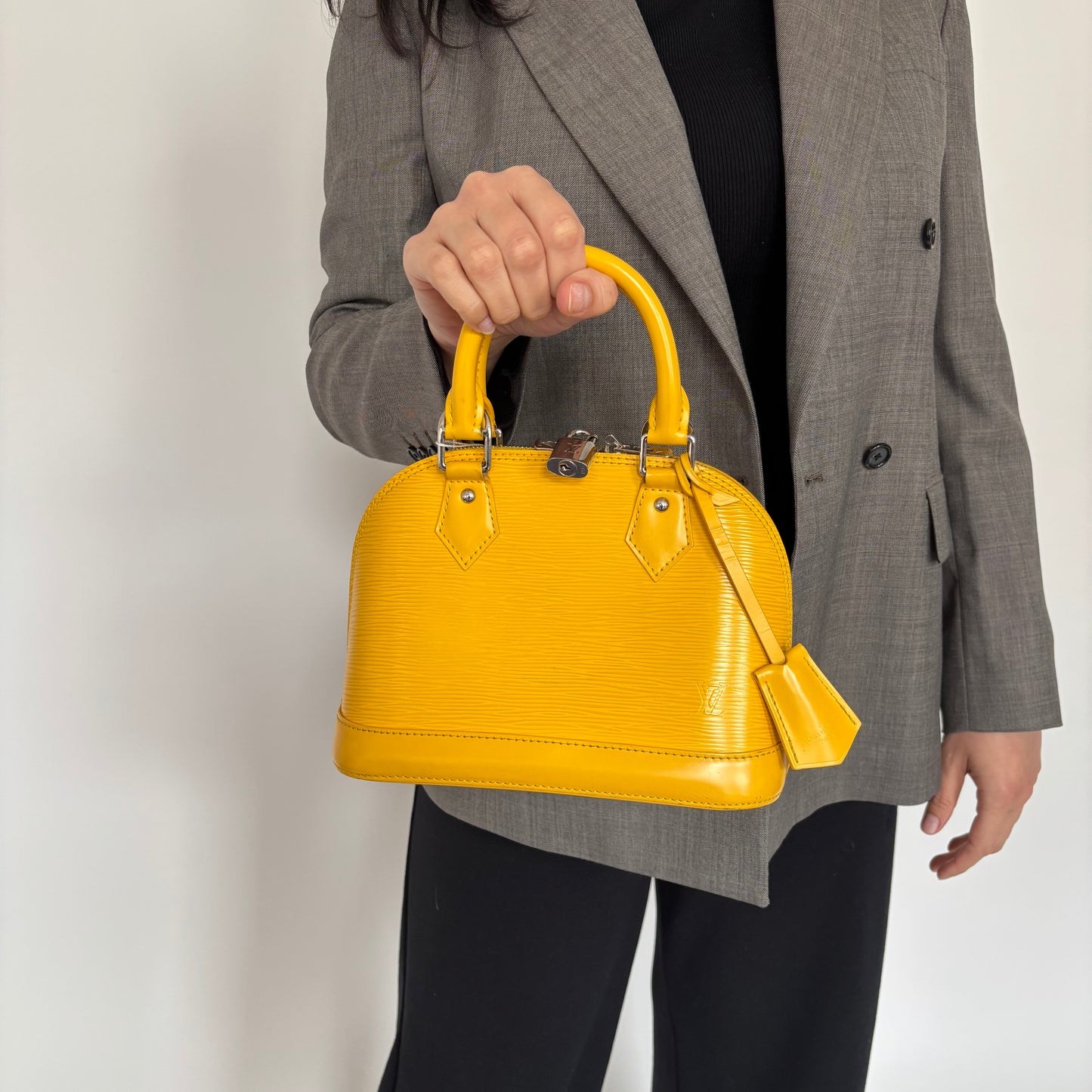 Louis Vuitton Yellow Epi Alma BB