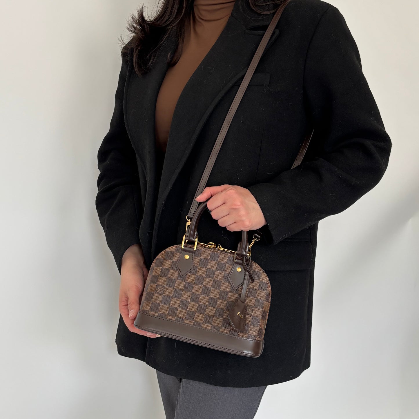 Louis Vuitton Damier Ebene Alma BB (hotstamped SG) AA4188 - 2018