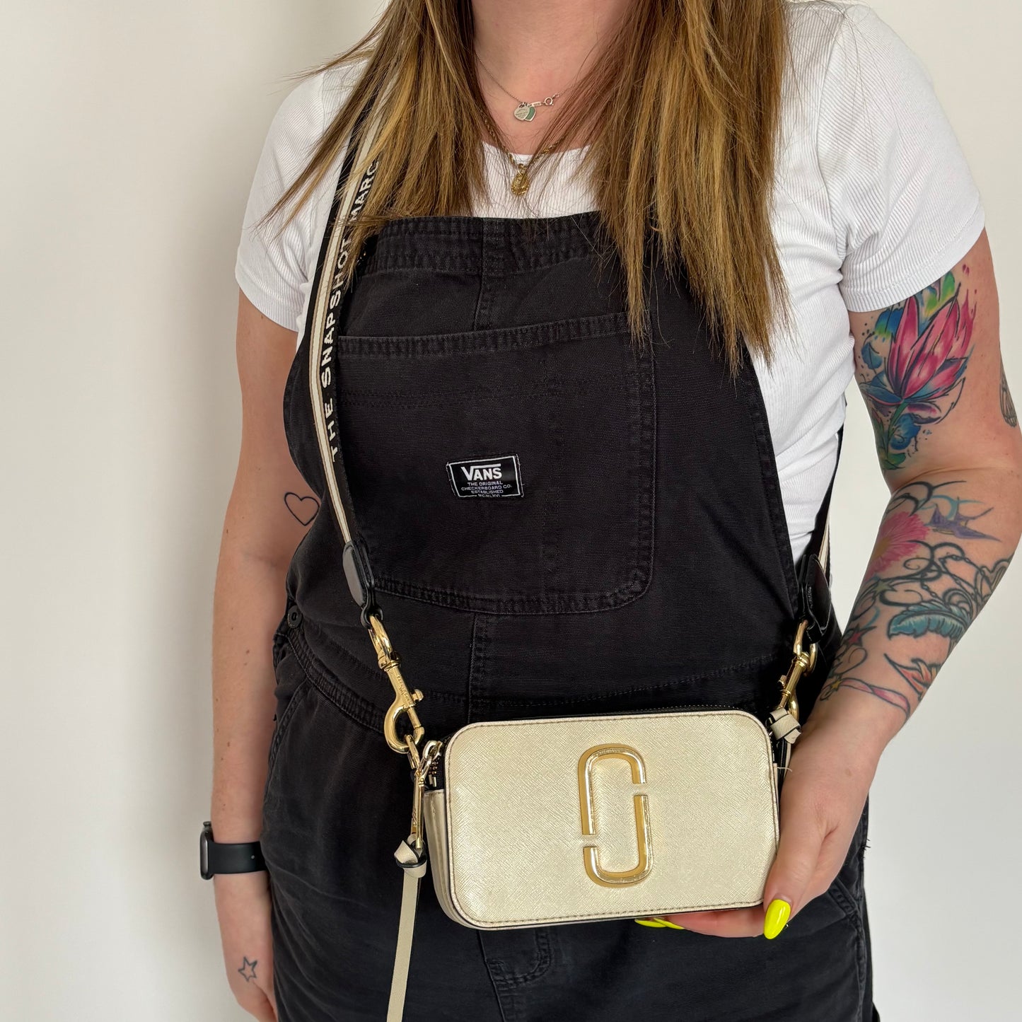 Marc Jacobs Black/White Snapshot Crossbody