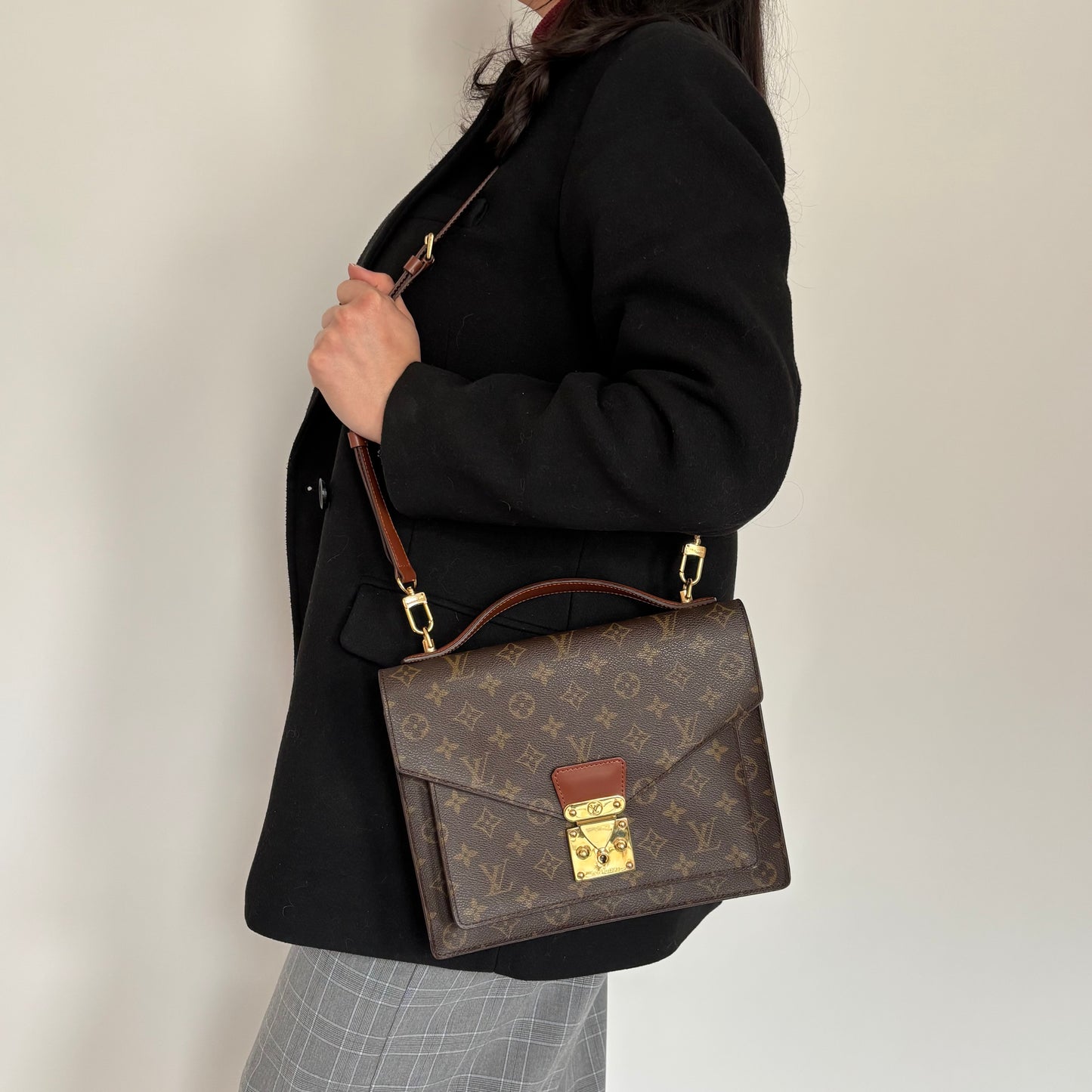 Louis Vuitton Vintage Monogram Monceau with Strap