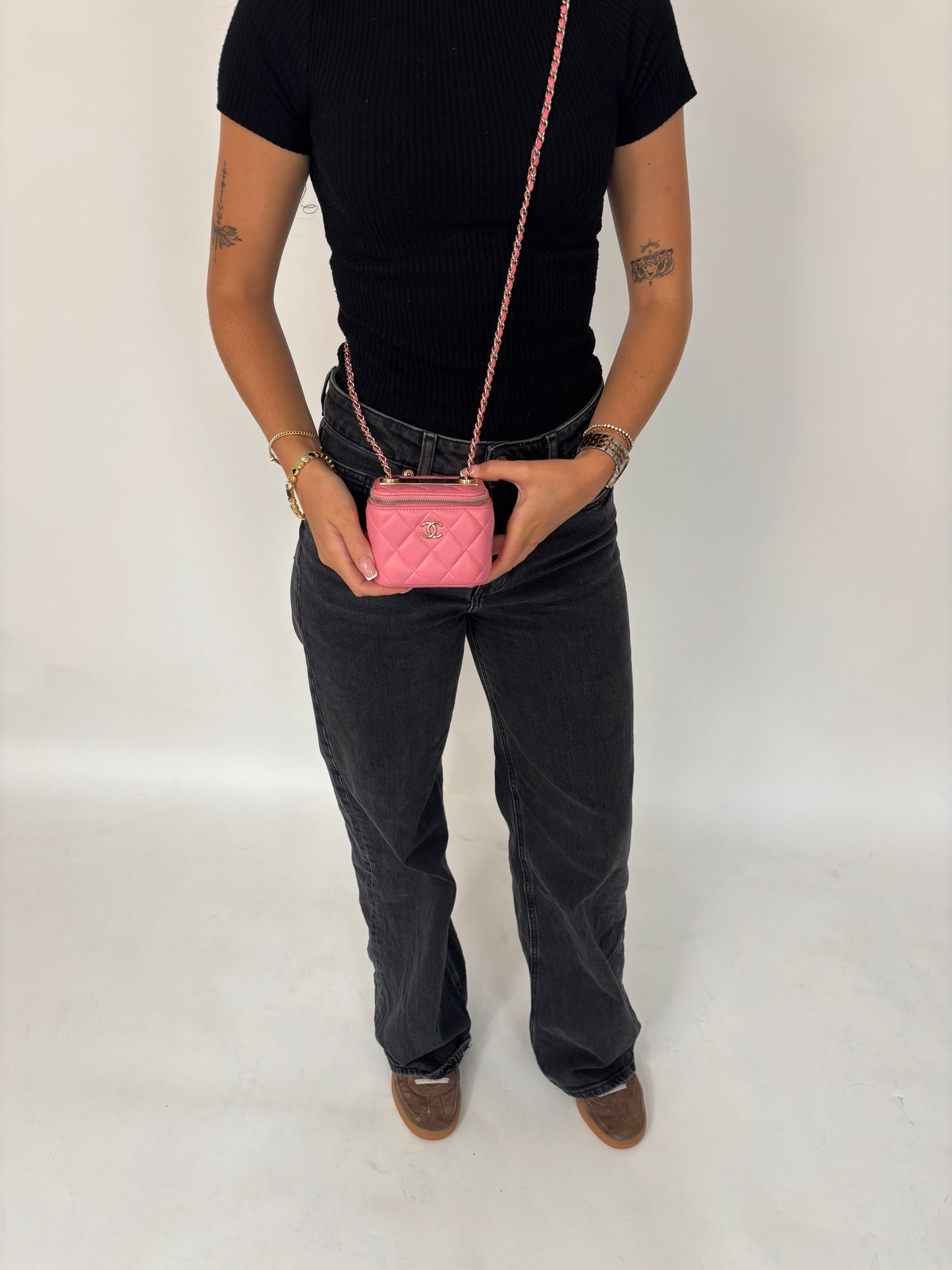Chanel Trendy Vanity Mini Pink Lambskin GHW 2020
