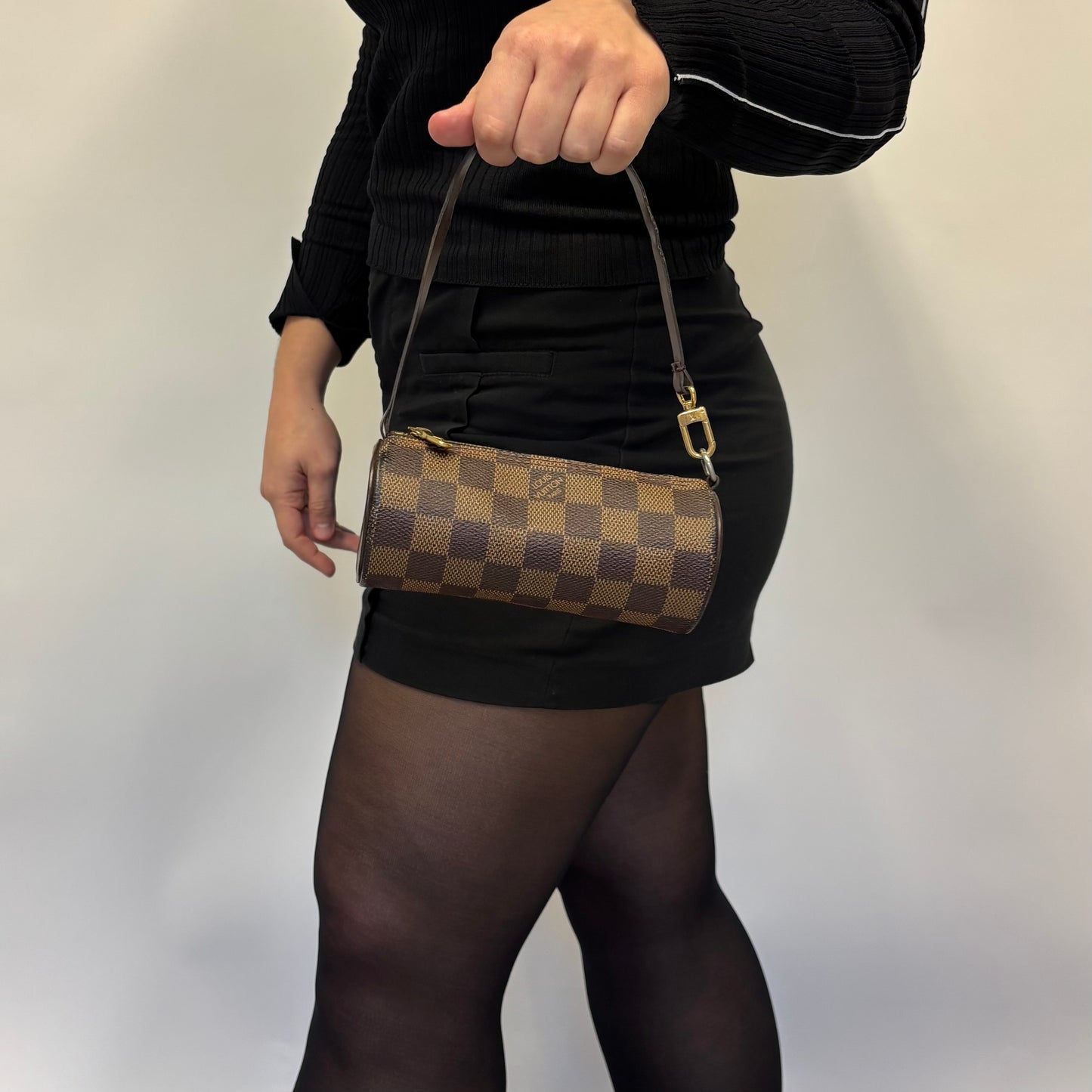 Louis Vuitton Damier Ebene Mini Papillon Pouch