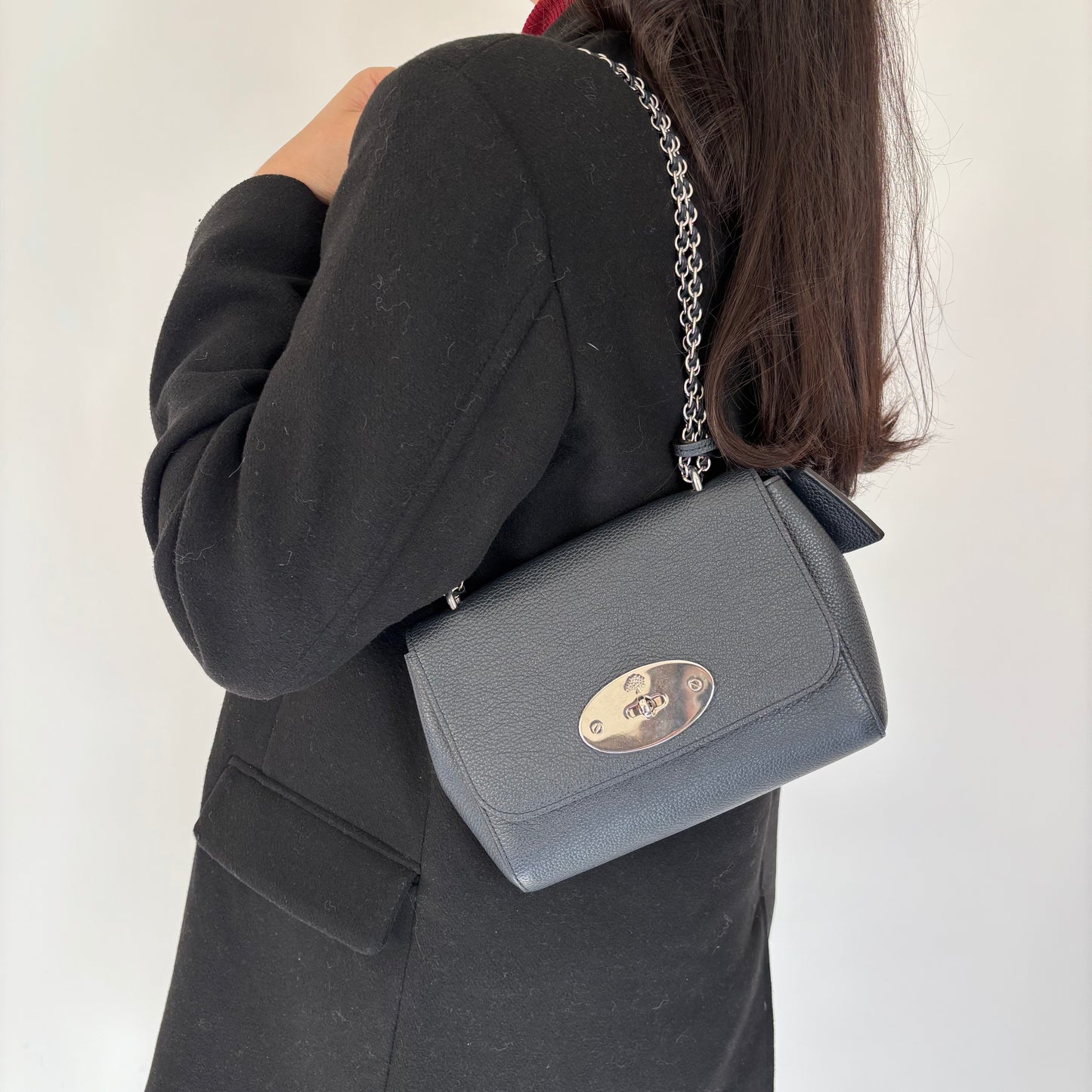 Mulberry Midnight Classic Grain Leather Regular Lily
