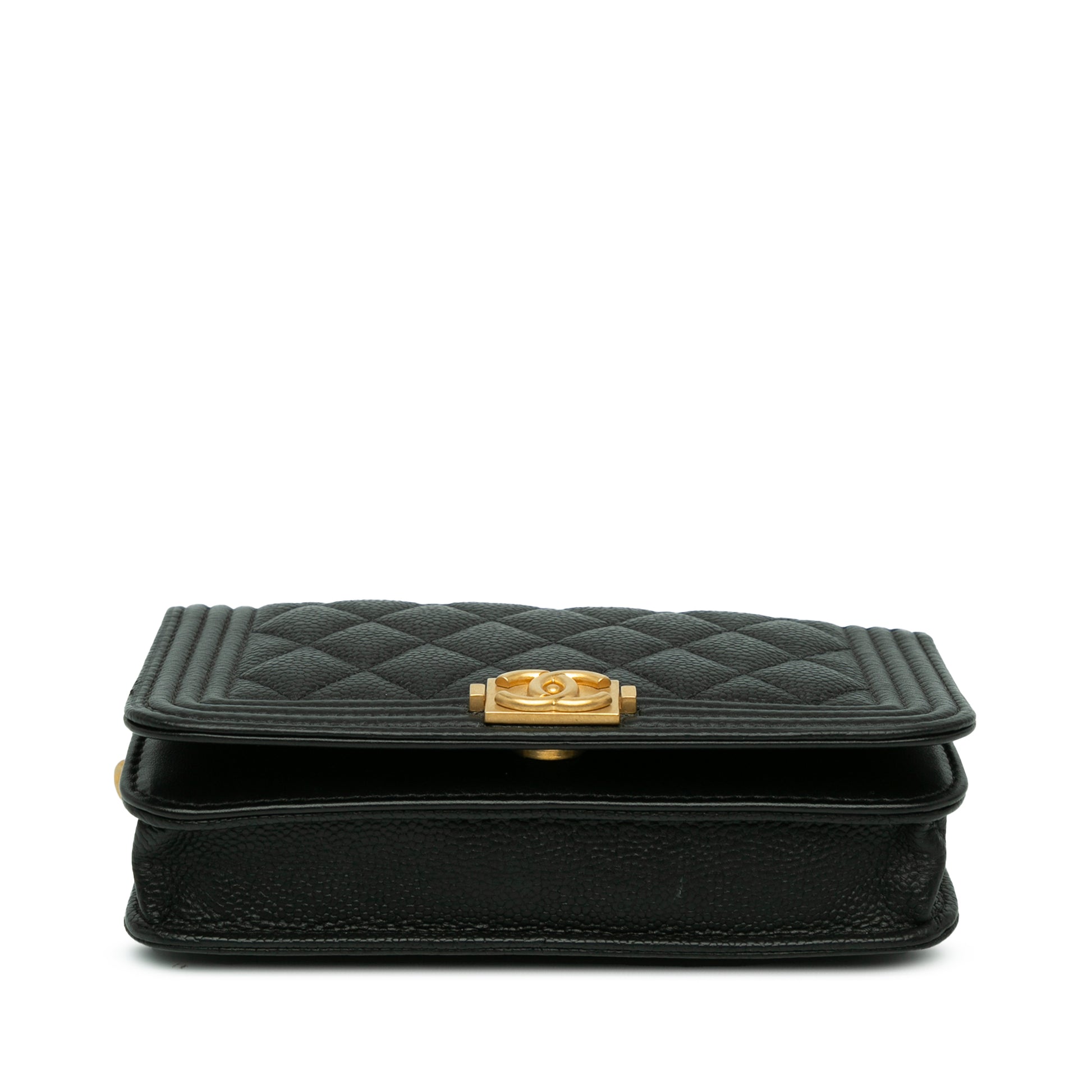 Quilted Caviar Boy Wallet on Chain Image# 3
