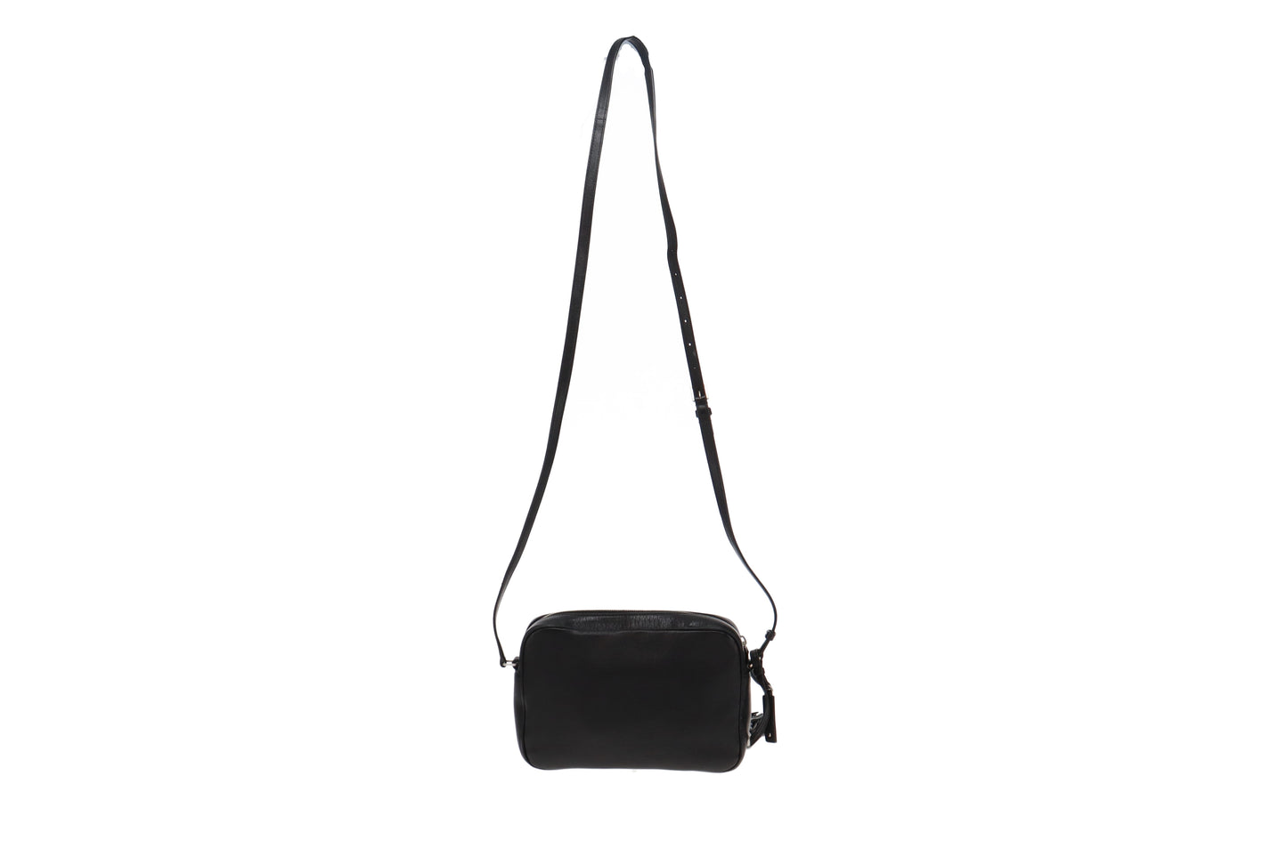Saint Laurent Black Smooth Leather Lou Camera Bag
