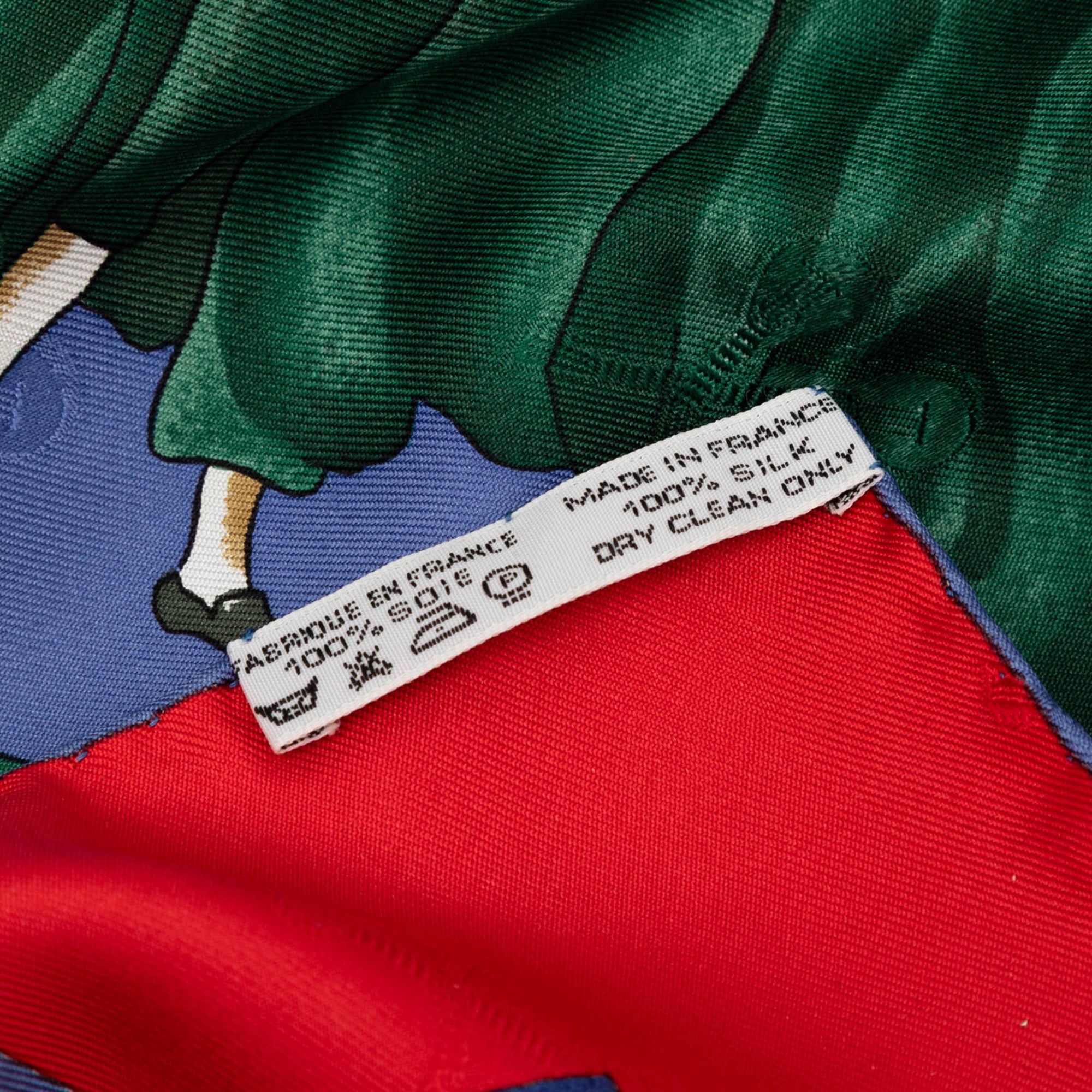 Hermès Le Carnaval de Venise 100% Silk Scarf 90x90cm Blue