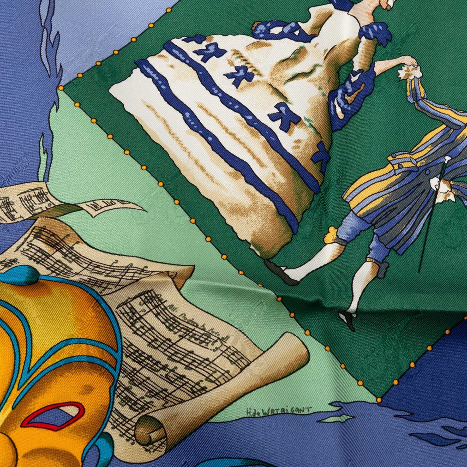 Le Carnaval de Venise Silk Scarf Image# 5