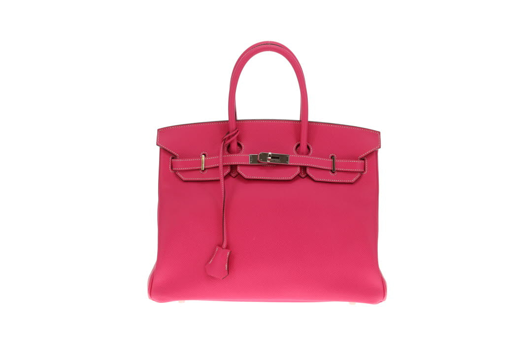 Hermes Birkin 35cm Rose Tyrien & Rubis Epsom 2011 With Palladium Hardware