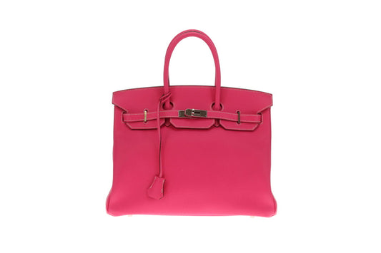 Hermes Birkin 35cm Rose Tyrien & Rubis Epsom 2011 With Palladium Hardware
