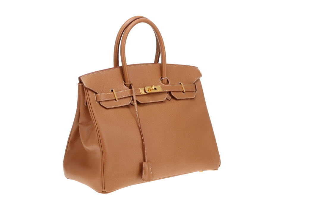 Hermes Birkin 35 Retourne Gold Courchevel GHW 2003