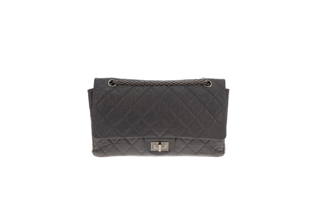 Chanel 2.55 227 Reissue Grey Crinkled Calfskin '10