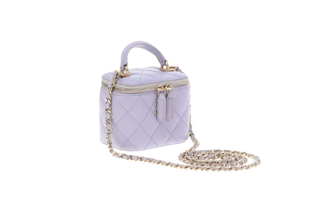 Chanel Top Handle Mini Vanity Lilac 2021