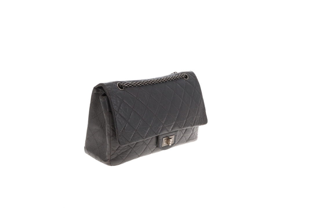 Chanel 2.55 227 Reissue Grey Crinkled Calfskin '10