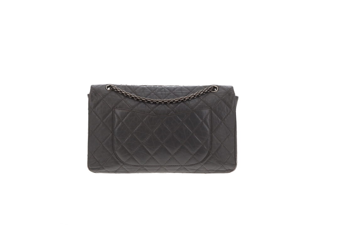 Chanel 2.55 227 Reissue Grey Crinkled Calfskin '10